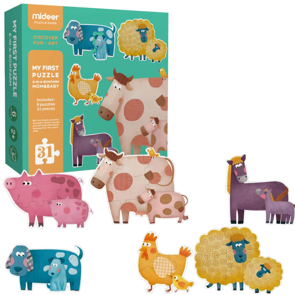 Primul puzzle „Mama și copilul”