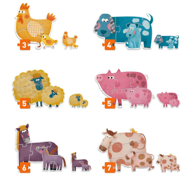 Primul puzzle „Mama și copilul”