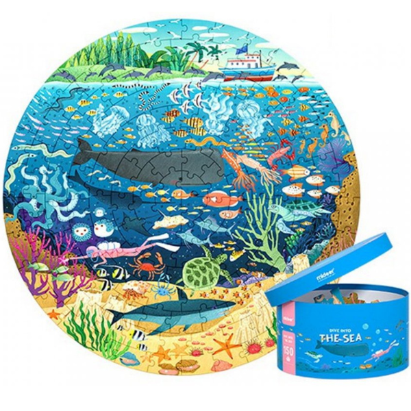 Puzzle rotund “Scufundă-te în mare” 150 elem.