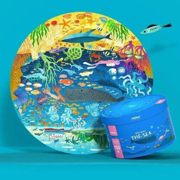 Puzzle rotund “Scufundă-te în mare” 150 elem.