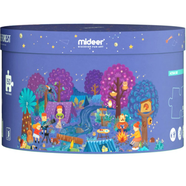Puzzle rotund “O zi în pădure”, 150 elem.