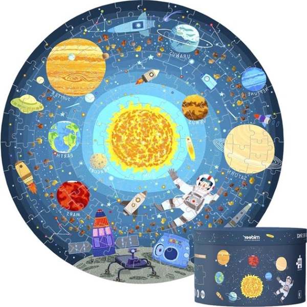 Puzzle rotund “Rătăcind prin spațiu”, 150 elem.