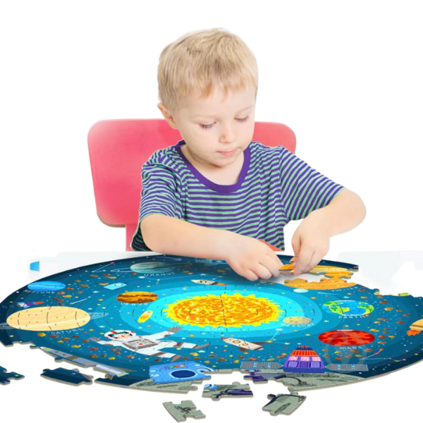 Puzzle rotund “Rătăcind prin spațiu”, 150 elem.
