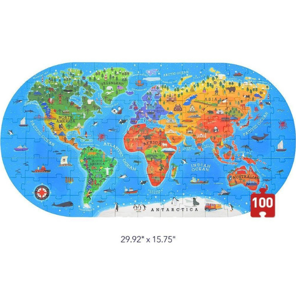 Puzzle în valiză „Planeta noastră”, 100 elem.