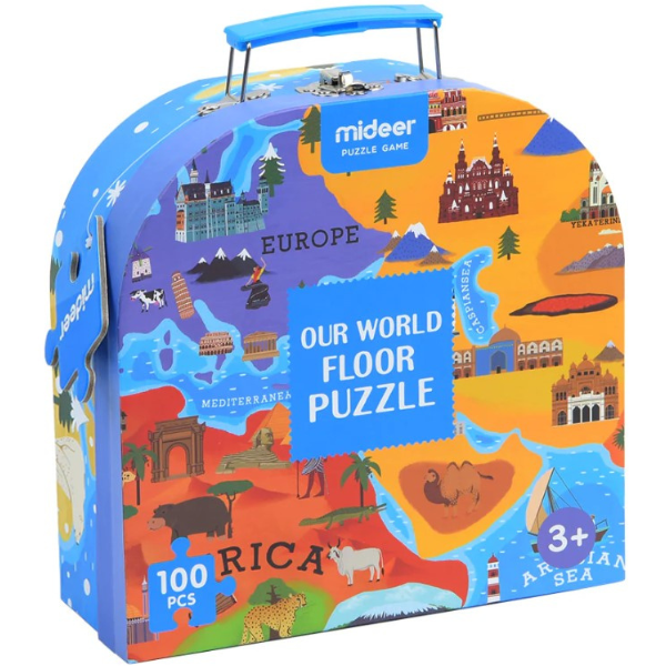 Puzzle în valiză „Planeta noastră”, 100 elem.