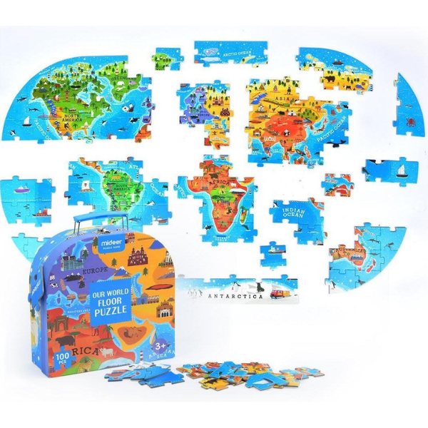 Puzzle în valiză „Planeta noastră”, 100 elem.
