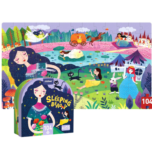 Puzzle în valiză „Frumoasa adormită”, 104 elem.
