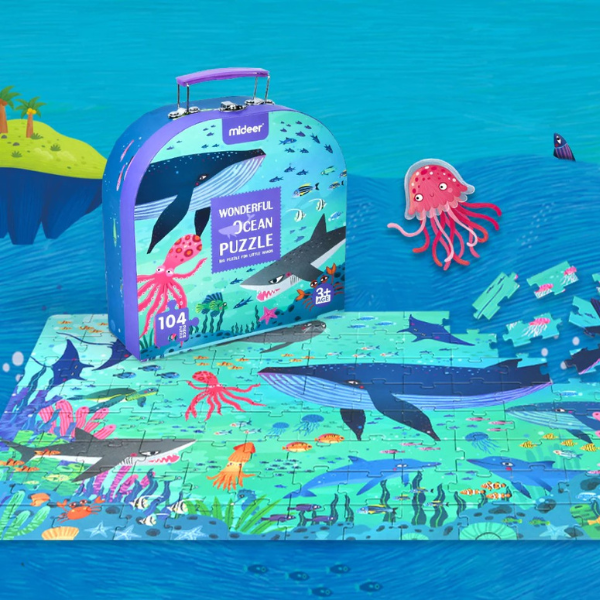 Puzzle în valiză „Oceanul minunat”, 104 elem.