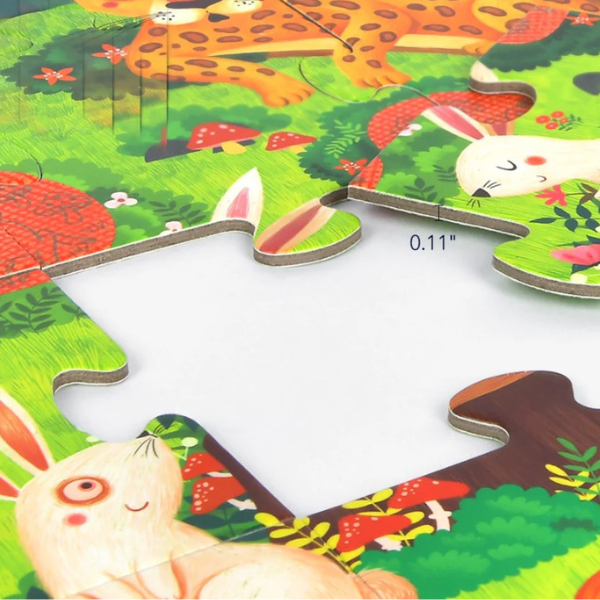 Puzzle cu taine „Pădurea”, 35 elem.