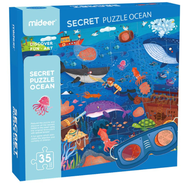 Puzzle cu taine „Oceanul”, 35 elem.