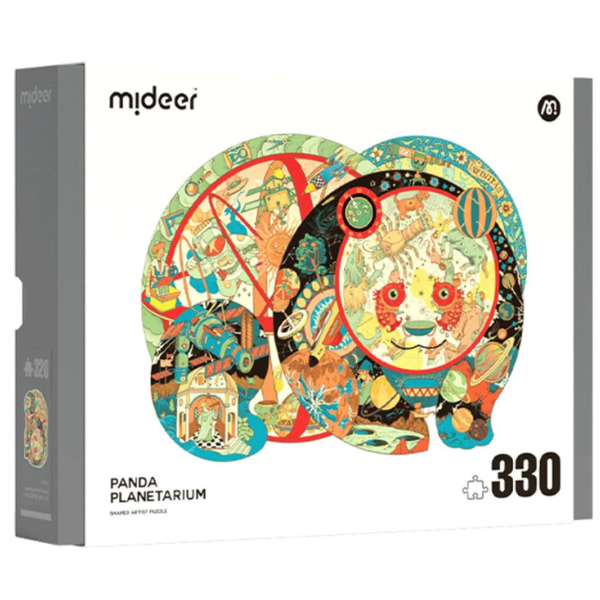 Puzzle cu detalii neobișnuite „Panda Planetariu”, 330 elem.