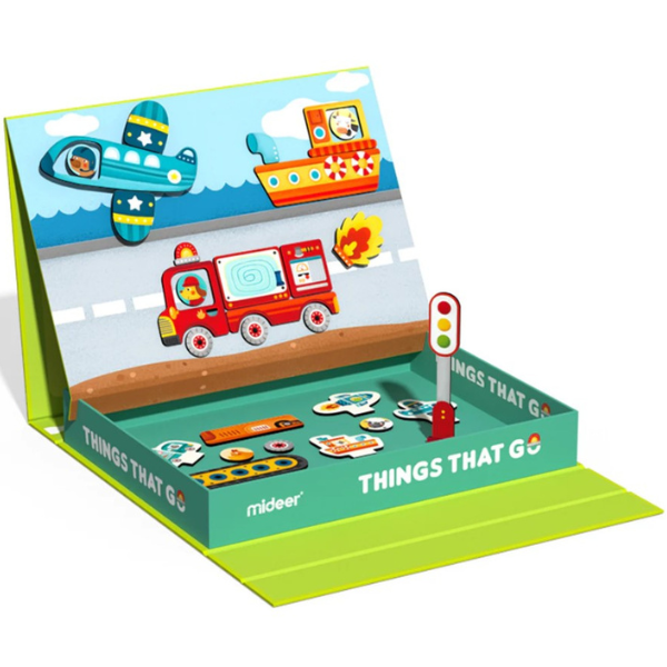 Set de joacă magnetic “Trafic rutier”, 59 elem.