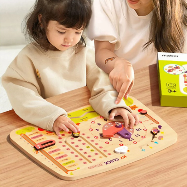Busyboard  8 în 1 „Calendar cu ceas”