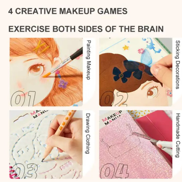 Cartea – set pentru micul make-up artist „Balul prințesei”