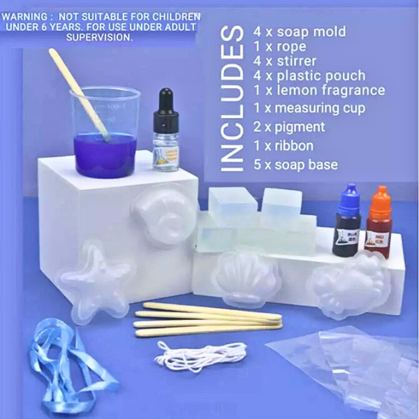 Set pentru experimente științifice „Atelier de săpun parfumat”