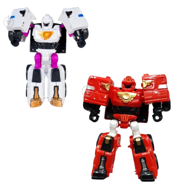 Robot transformer „Tobot – Mașină pompieri”, 2 modele
