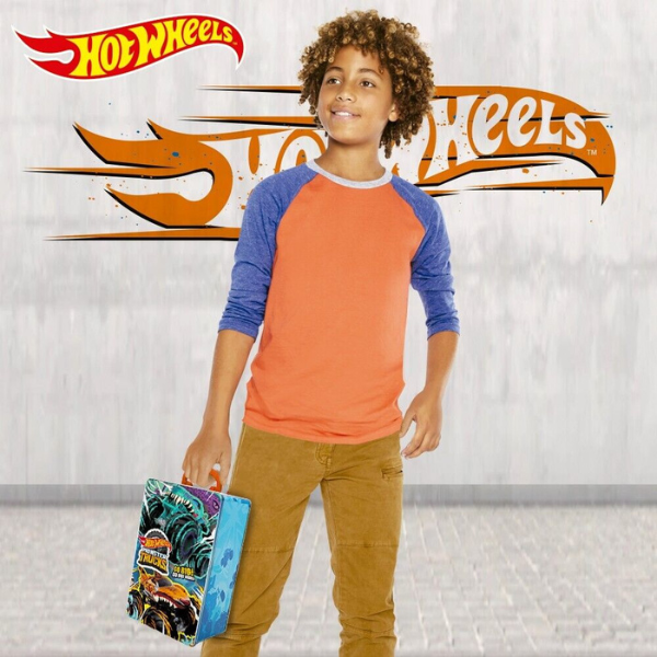 Hot Wheels Container pentru 6 mașinuțe din seria Monster Trucks