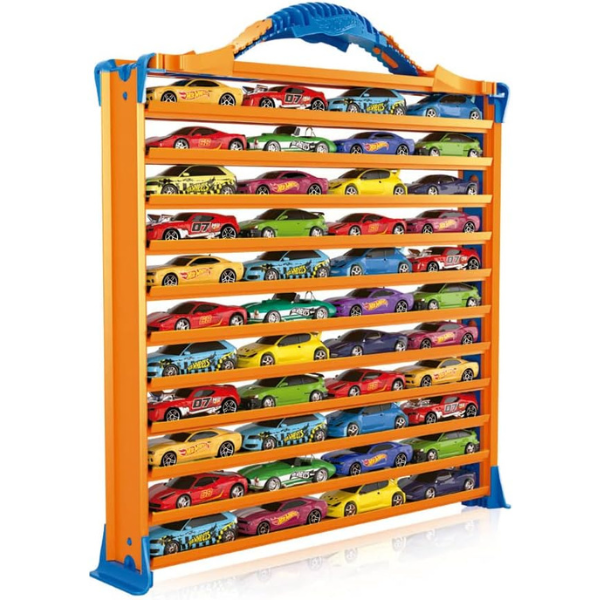Hot Wheels Garaj portabil cu șenile pentru depozitarea mașinilor