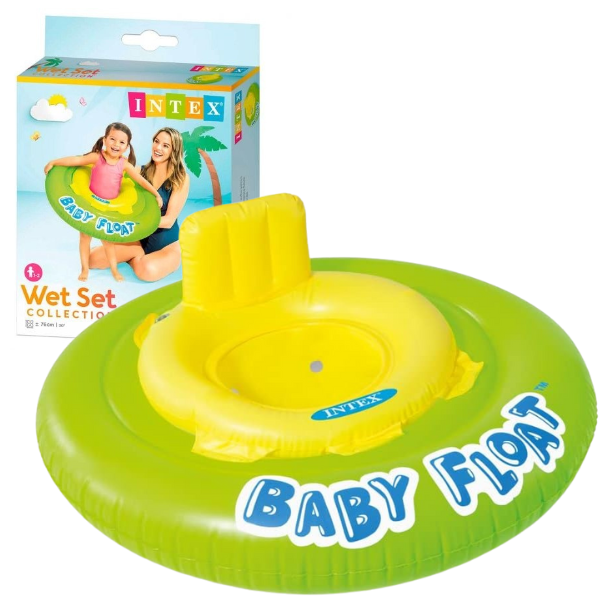 INTEX Cerc gonflabil cu decupaje pentru picioare D 76 cm, până la 15kg, 1-2 ani