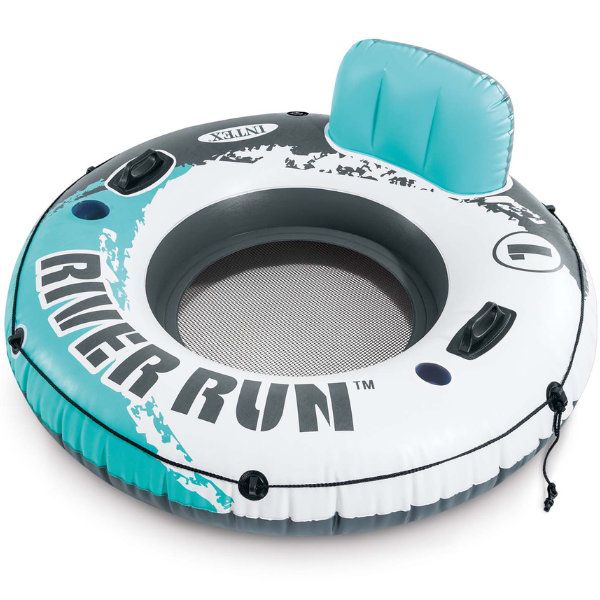 INTEX Cerc gonflabil “River run” cu mînere și suport spate, D 135 cm, pînă la 100 kg