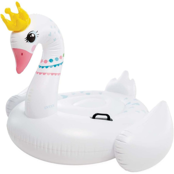 INTEX Plută-saltea gonflabilă „Lebăda regală” cu mânere, 142x137x99 cm, până la 40 kg. 3+