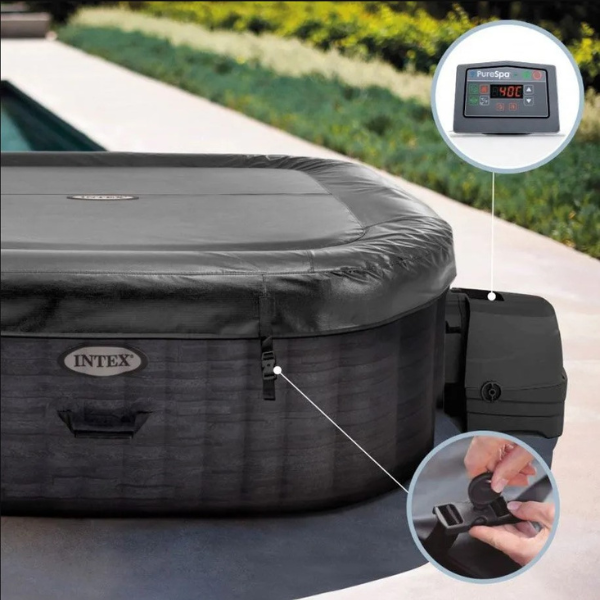 Jacuzzi SPA gonflabil “Greystone Deluxe” 239х239х71, 1098L, 6 persoane