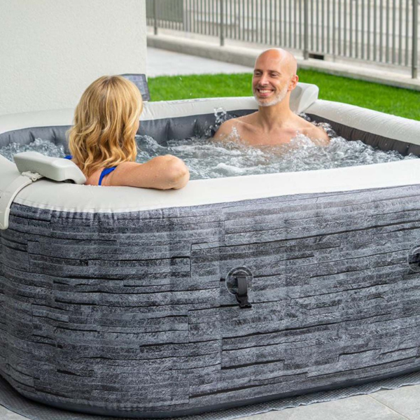 Надувной СПА джакузи “Greystone Deluxe” 211х211х71см, 795Л, 4-х местный