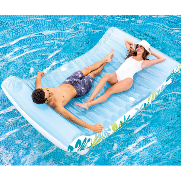 INTEX Plută-saltea gonflabilă „Tropical Lounge” cu baldachin 224x150x165cm, până la 200kg