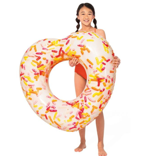 INTEX Cerc gonflabil „Donut în forma de inimă”, 94x89x25 cm, pînă la 80 kg, 9+