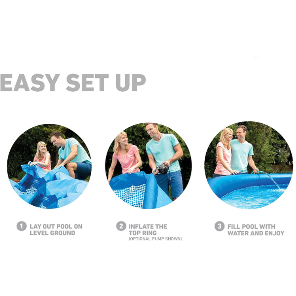 Piscina EASY SET 305x76cm, 3853 L cu pompă de filtrare