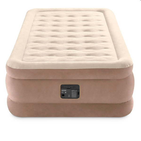 Pat gonflabil “Velur Ultra Plush” 99х191х46 cm cu pompă încorporată 220V, până la 136 kg