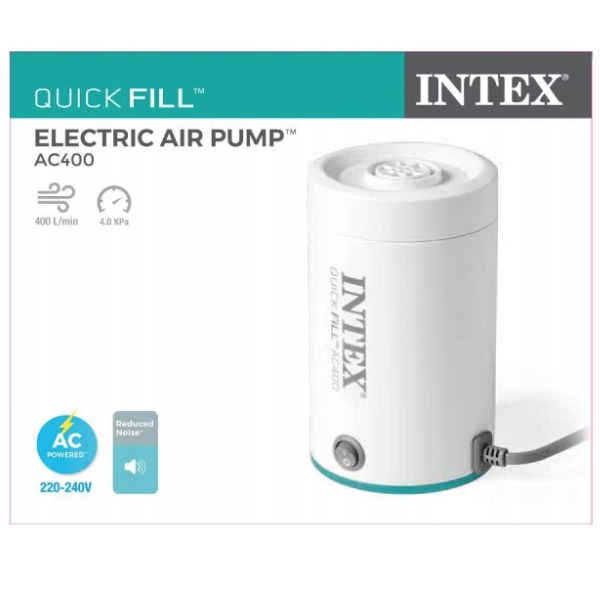 INTEX Pompă de aer electrică „QuickFill AC400” 220V, 2 duze