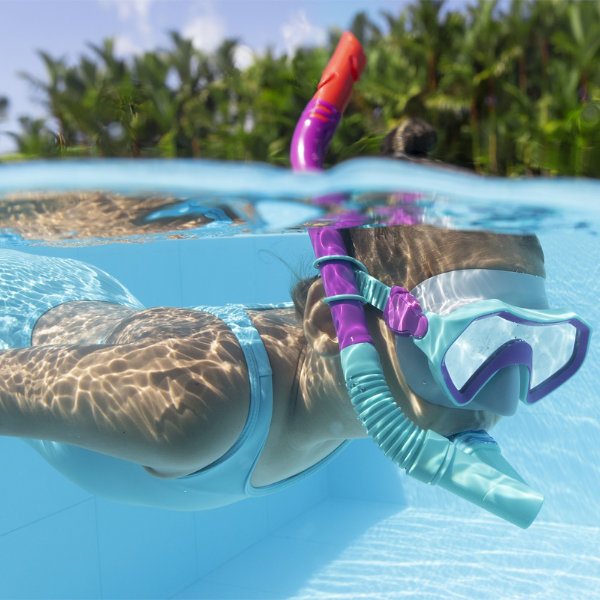 Bestway Set de înot (labe, mască, snorkel), 7+, 2 culori