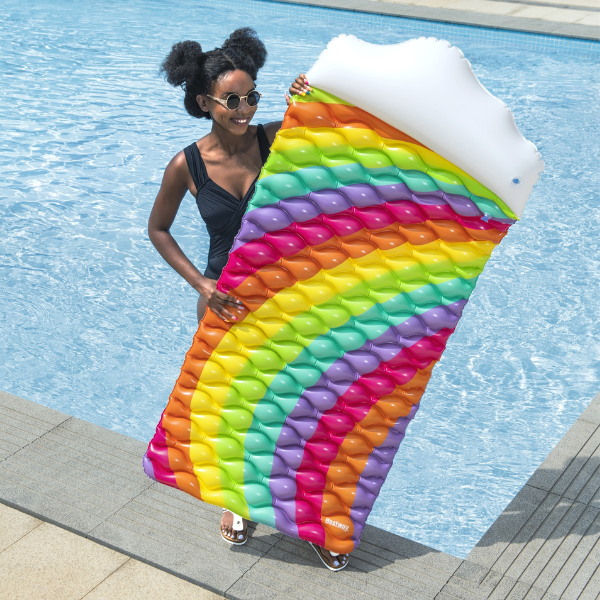 Bestway Saltea gonflabiă „Curcubeu”, 76x161x25 cm