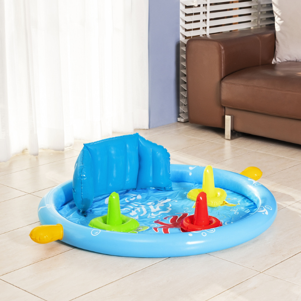 Bestway Piscină gonflabilă pentru copii cu baldachin „Scoica de mare” 115x89x76 cm, 45 L, de la 6 luni