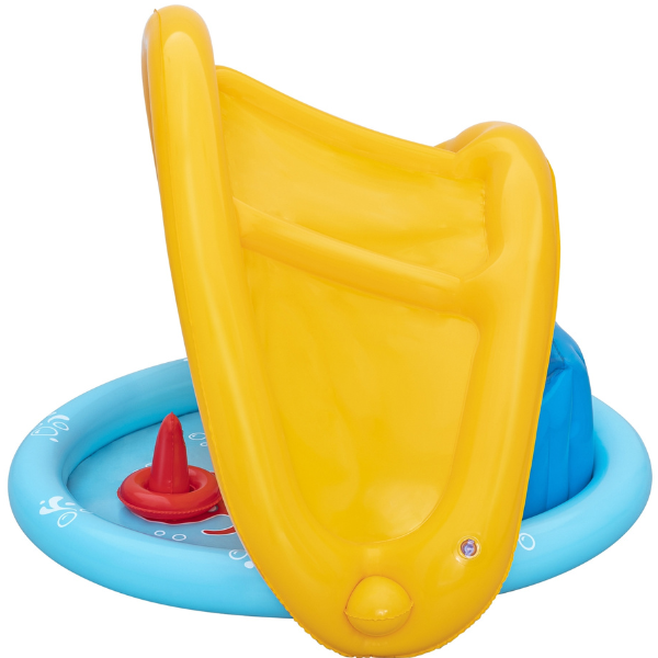 Bestway Piscină gonflabilă pentru copii cu baldachin „Scoica de mare” 115x89x76 cm, 45 L, de la 6 luni