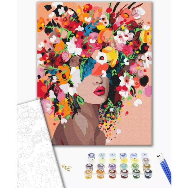 Pictură pe numere 40*50 cm (în cutie) – Nimfa florilor