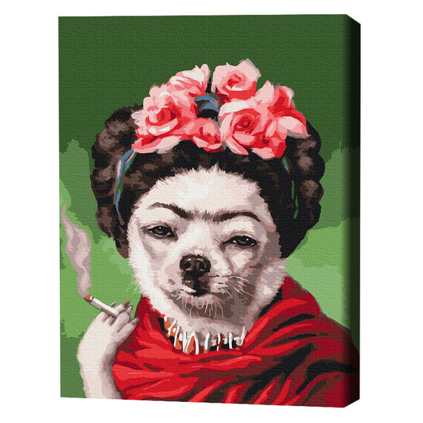 Cumpara  Picturi prin numere - Pictură pe numere 40*50 cm (în cutie) – Frida..