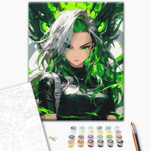 Pictură pe numere 40*50 cm (în cutie) – Sufletul dragonului