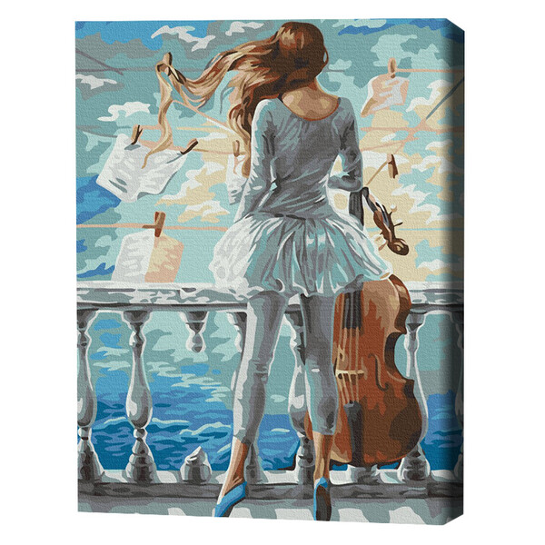 Cumpara  Creativitate/Logică - Pictură pe numere 40*50 cm (în cutie) – Fata ..