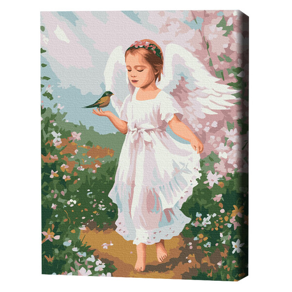 Cumpara  Picturi prin numere - Pictură pe numere 40*50 cm (în cutie) – Înger..