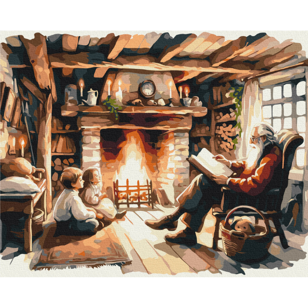 Pictură pe numere 40*50 cm (în cutie) – Povestea de Anul Nou