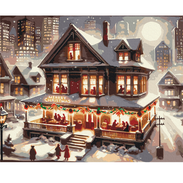 Pictură pe numere 40*50 cm (în cutie) – Petrecere de Revelion