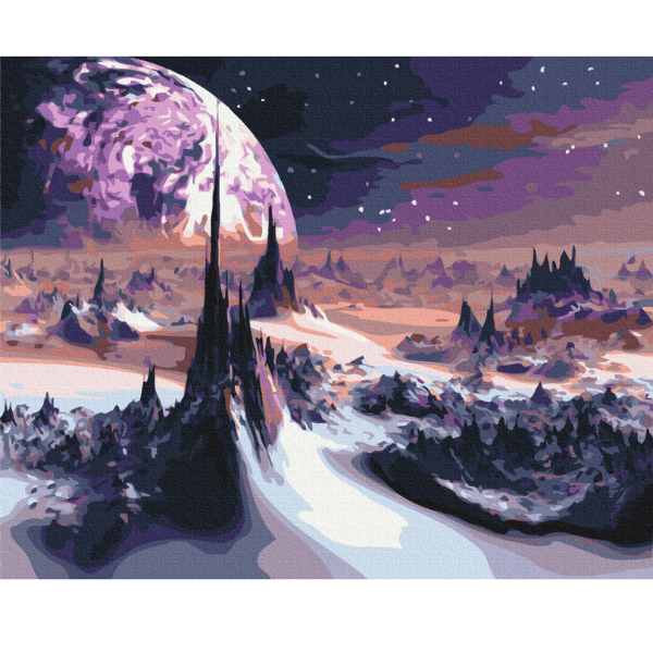 Pictură pe numere 40*50 cm (în cutie) – Peisaje spațiale