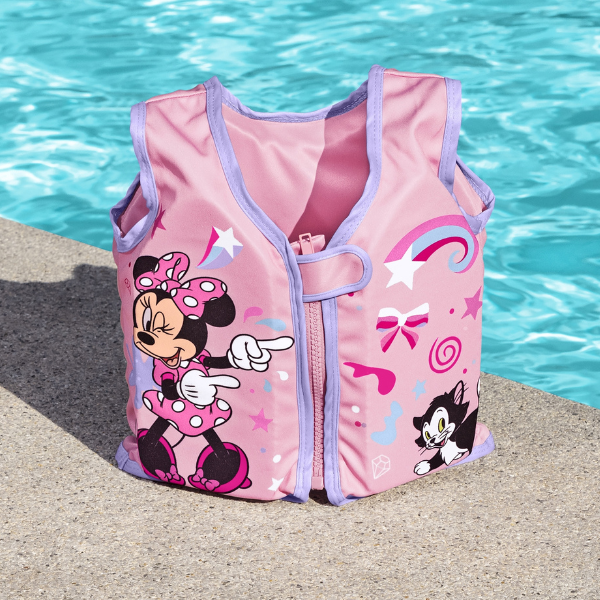 Bestway Vestă de înot din material textil „Minnie Mouse”, 51x26x34 cm, 1-3 ani