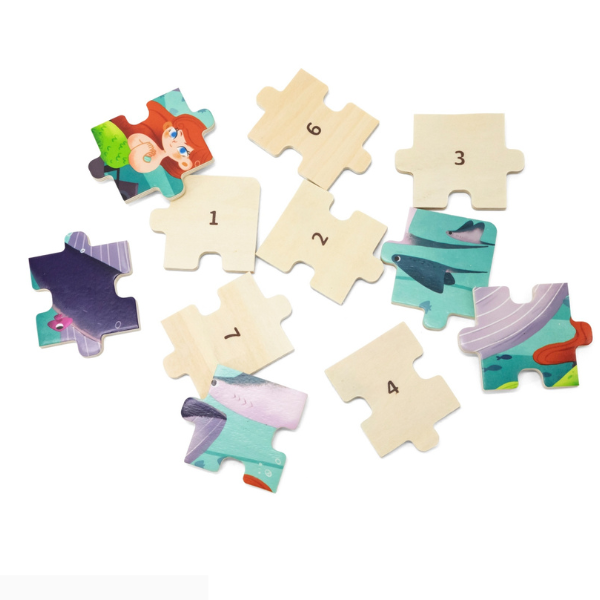 Puzzle din lemn „Universul subacvatic”, 24 elem.