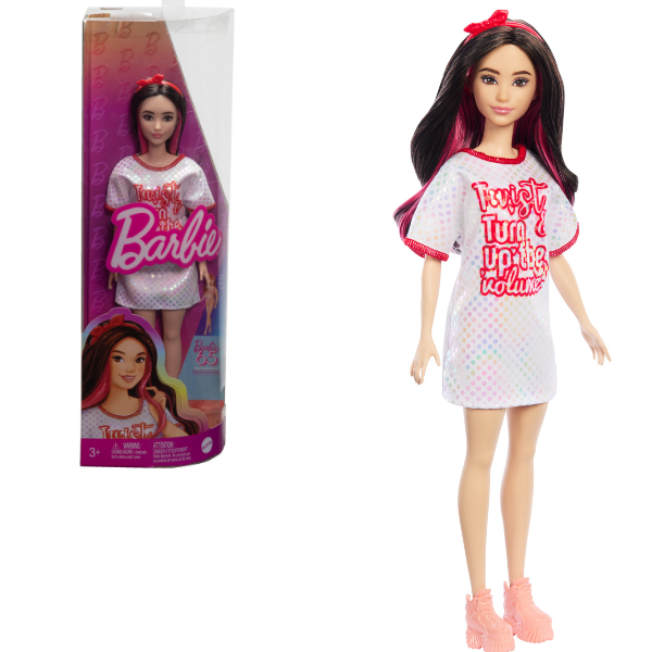 Cumpara  Păpuși, case și cărucioare - Papușa Barbie „Fashionista cu păr negru ondul..