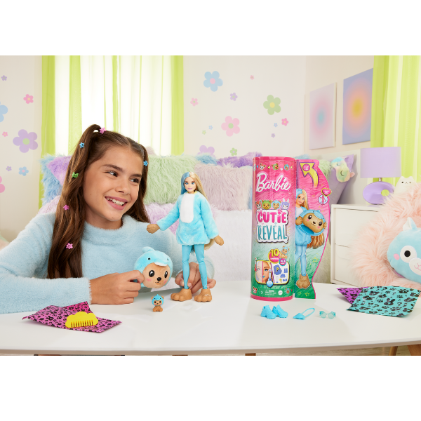 Кукла Barbie Cutie Reveal "Плюшевый мишка в роли дельфина"