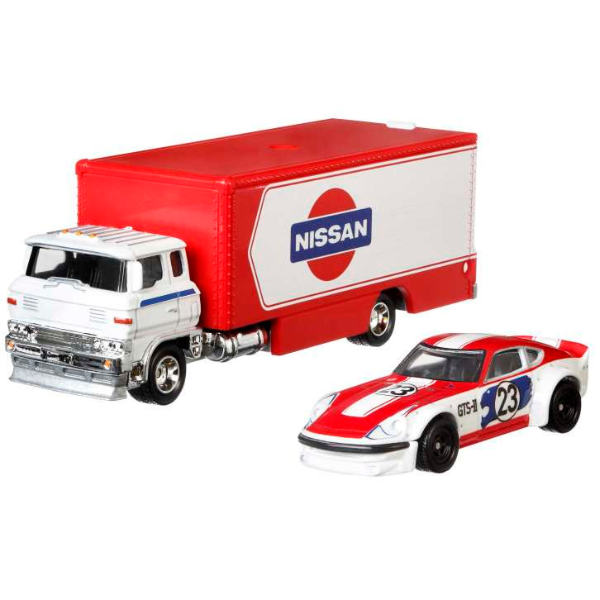 Hot Wheels Set de colecție din 2 automobile Premium Team Transport, în asortiment