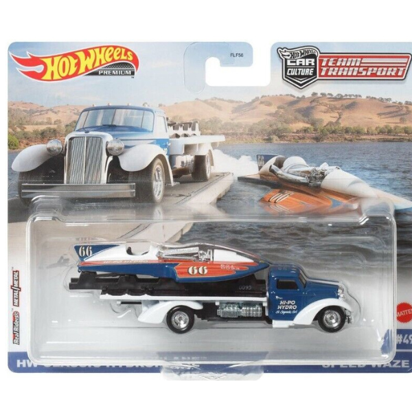 Hot Wheels Set de colecție din 2 automobile Premium Team Transport, în asortiment